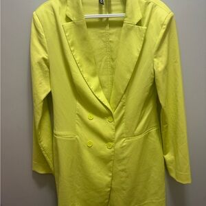 Bright yellow blazer